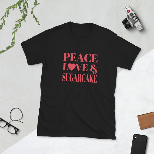 Peace, Love & Sugarcake Short-Sleeve Unisex T-Shirt