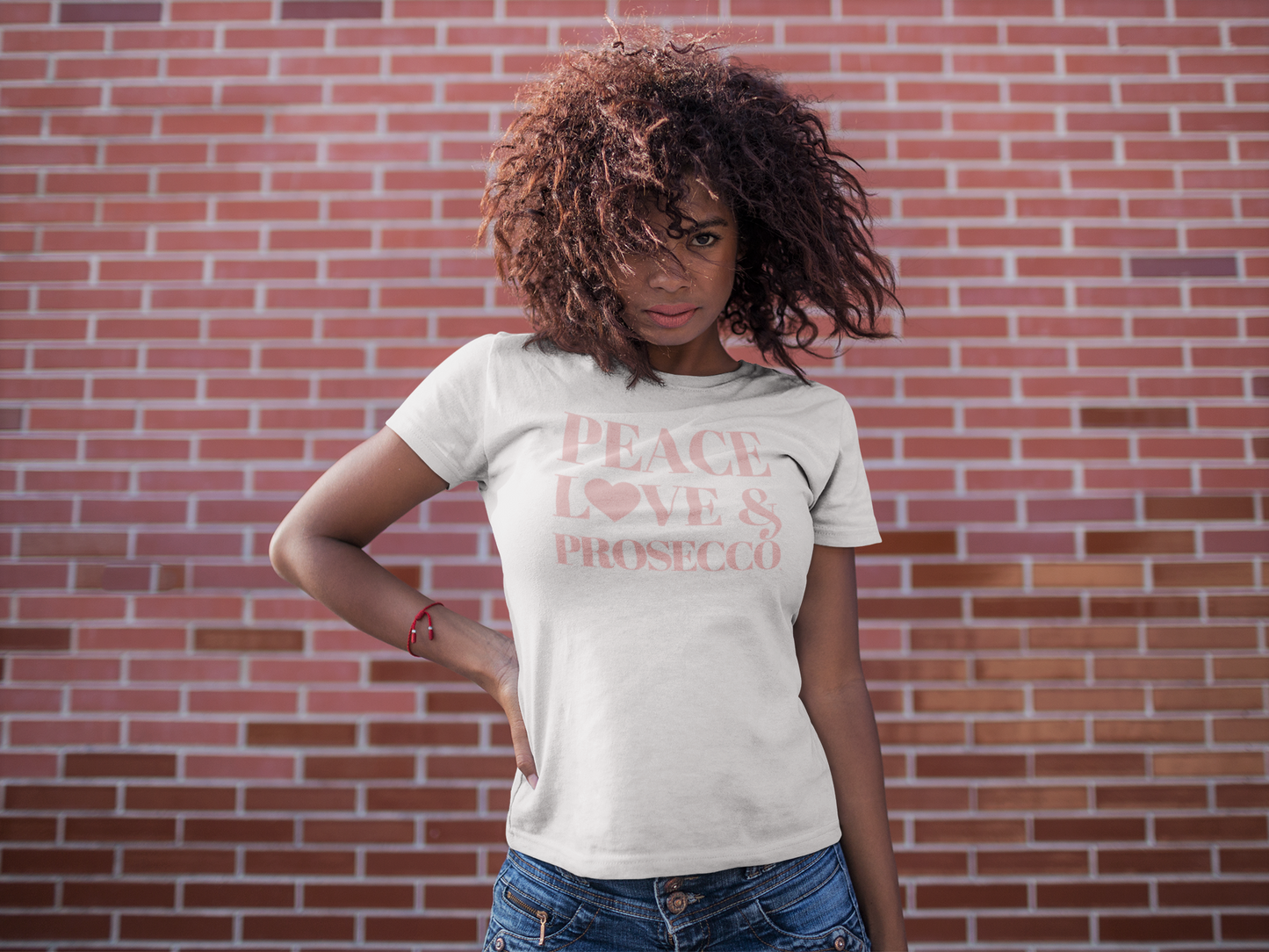 Peace, Love & Prosecco Short-Sleeve Unisex T-Shirt