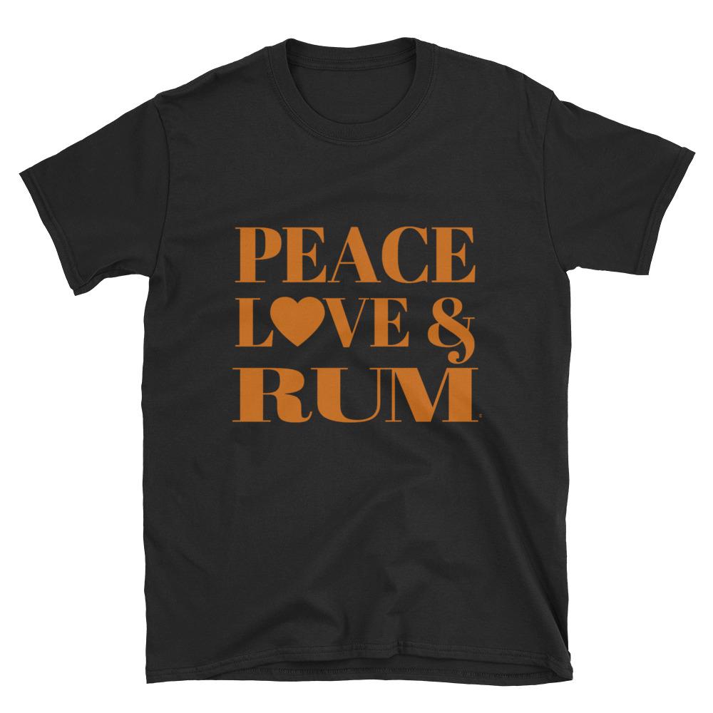Peace, Love & Rum Short-Sleeve Unisex T-Shirt