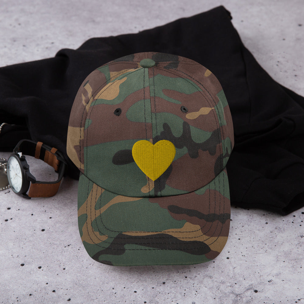 PLT Gold Heart Baseball cap