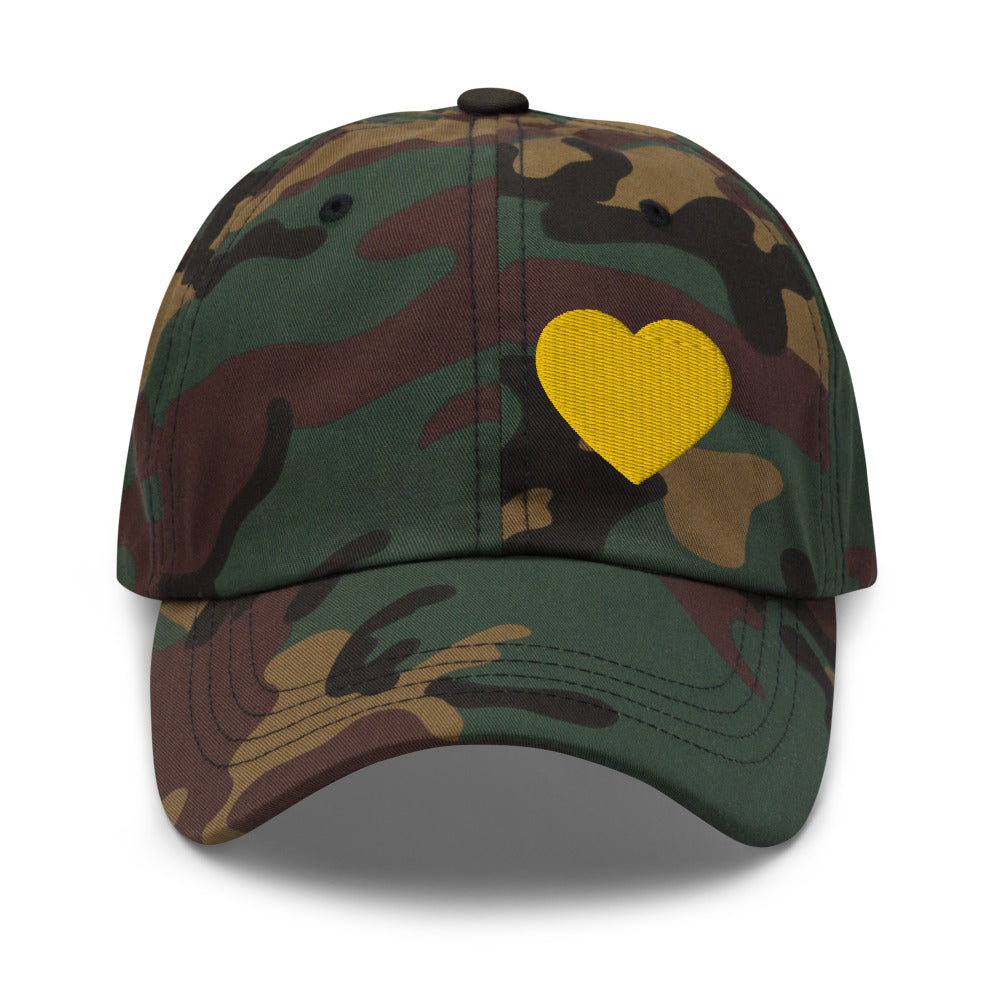 PLT Gold Heart (Left) Baseball Cap