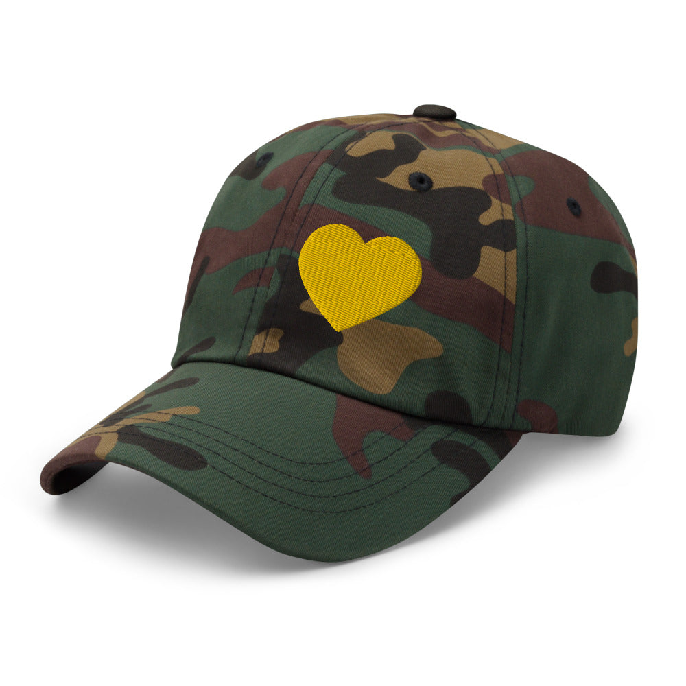PLT Gold Heart (Left) Baseball Cap