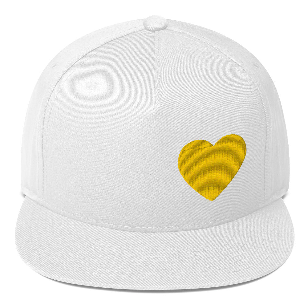 PLT Gold Heart Flat Bill Cap