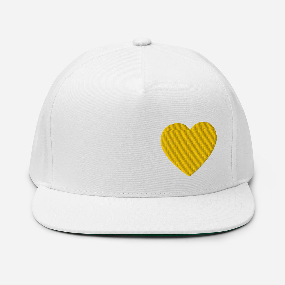 PLT Gold Heart Flat Bill Cap