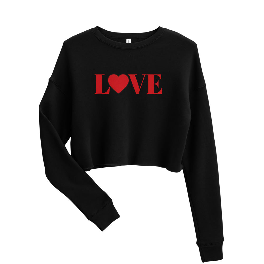 "Love" Crop Sweatshirt