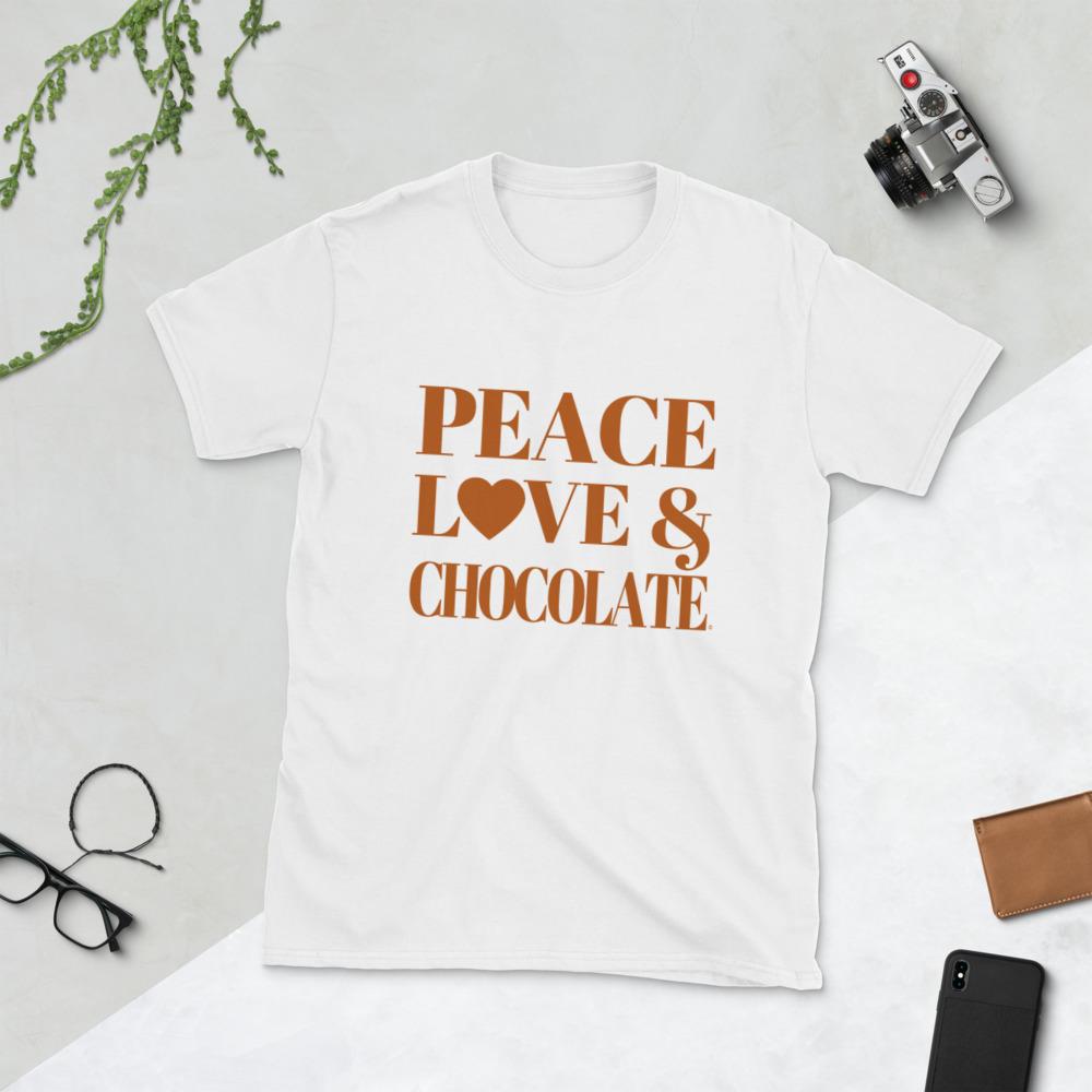 Peace, Love & Chocolate Unisex T-Shirt