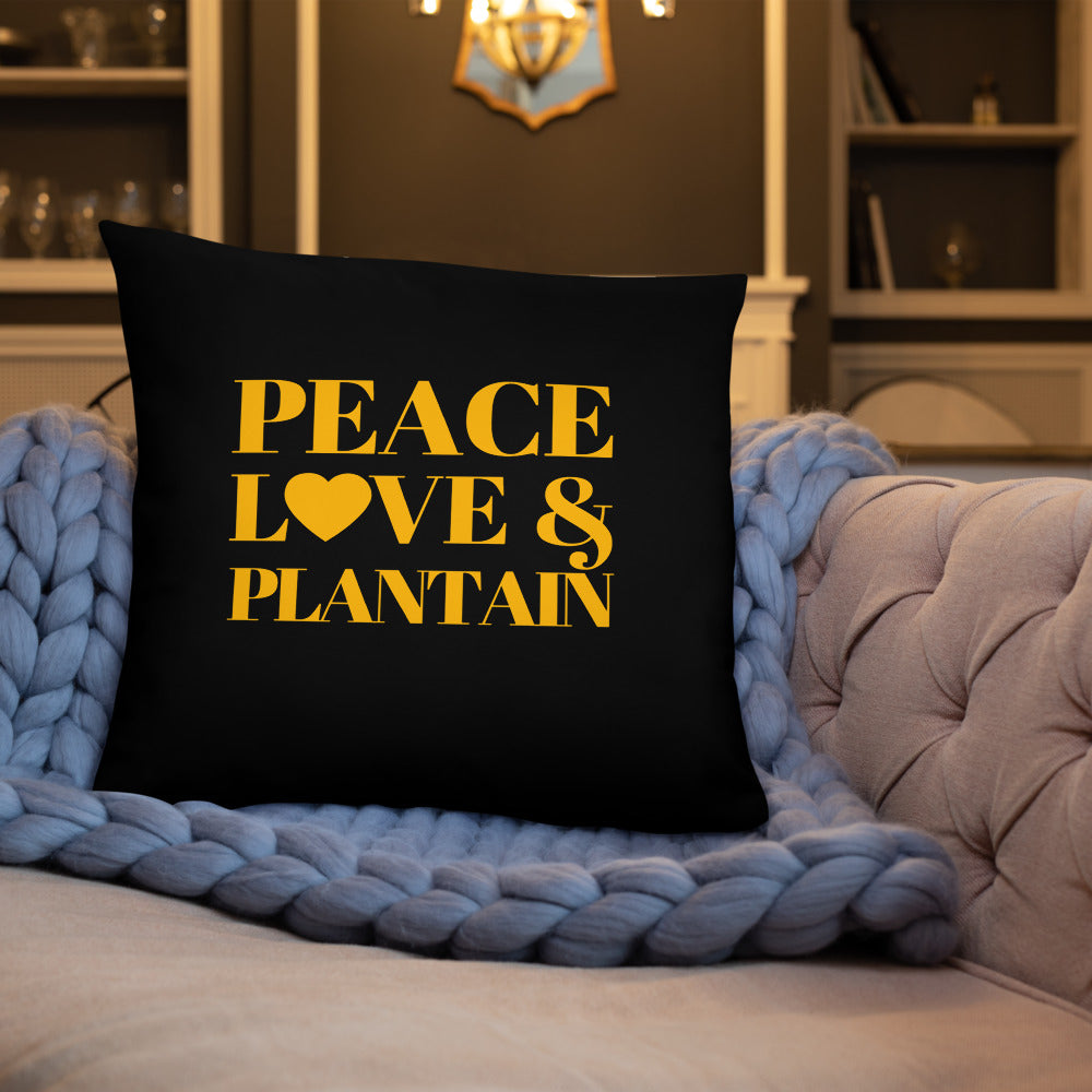 Peace, Love & Plantain Pillow