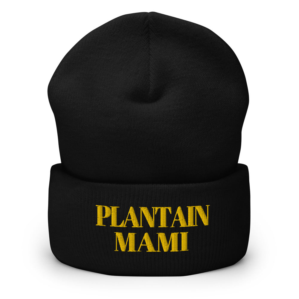 "Plantain Mami" Cuffed Beanie
