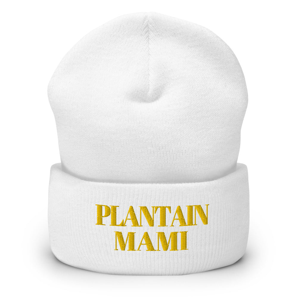 "Plantain Mami" Cuffed Beanie
