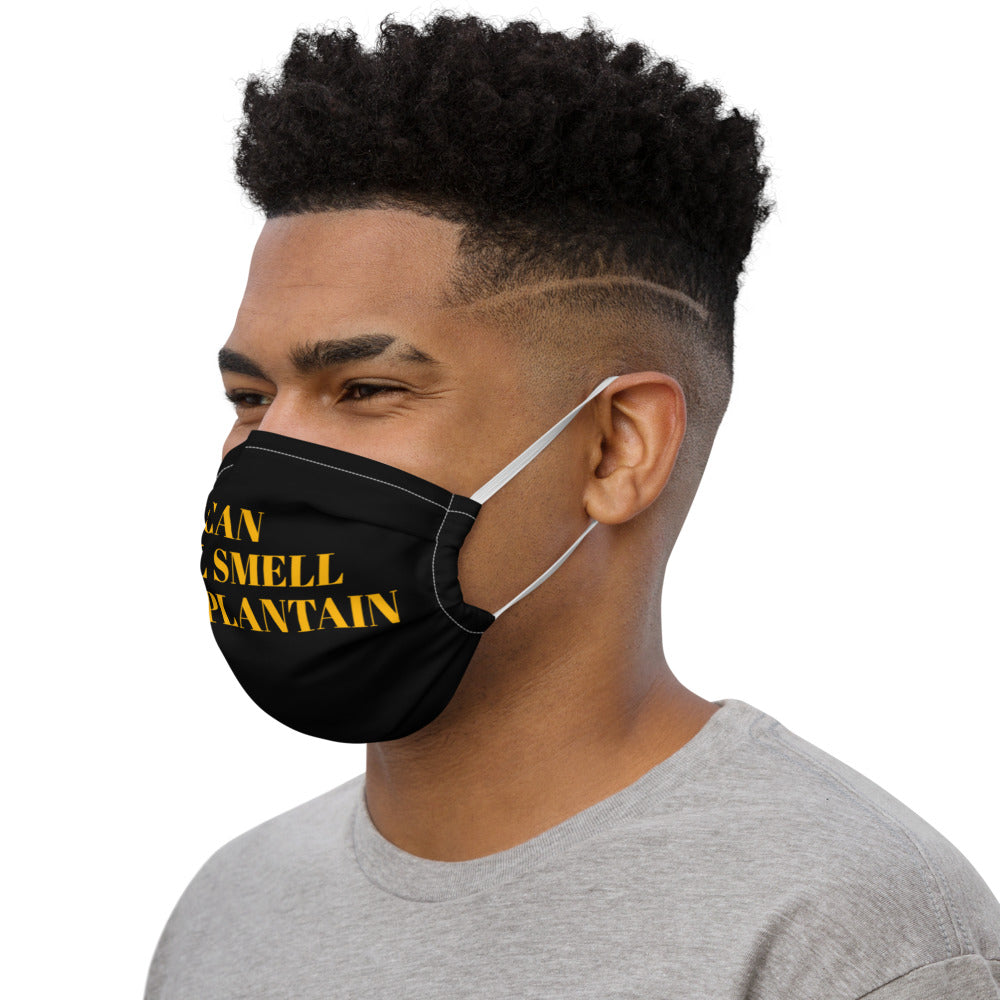 "I Can Still Smell Fried Plantain" Premium face mask