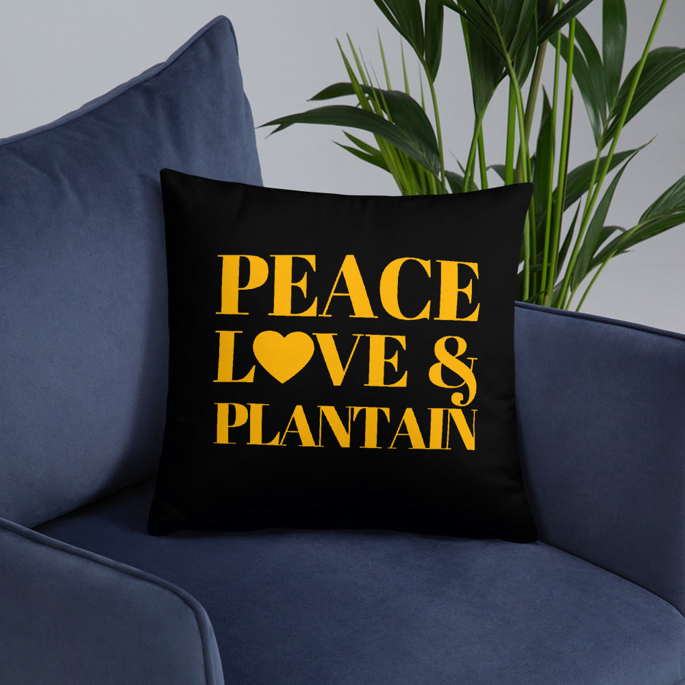 Peace, Love & Plantain Pillow