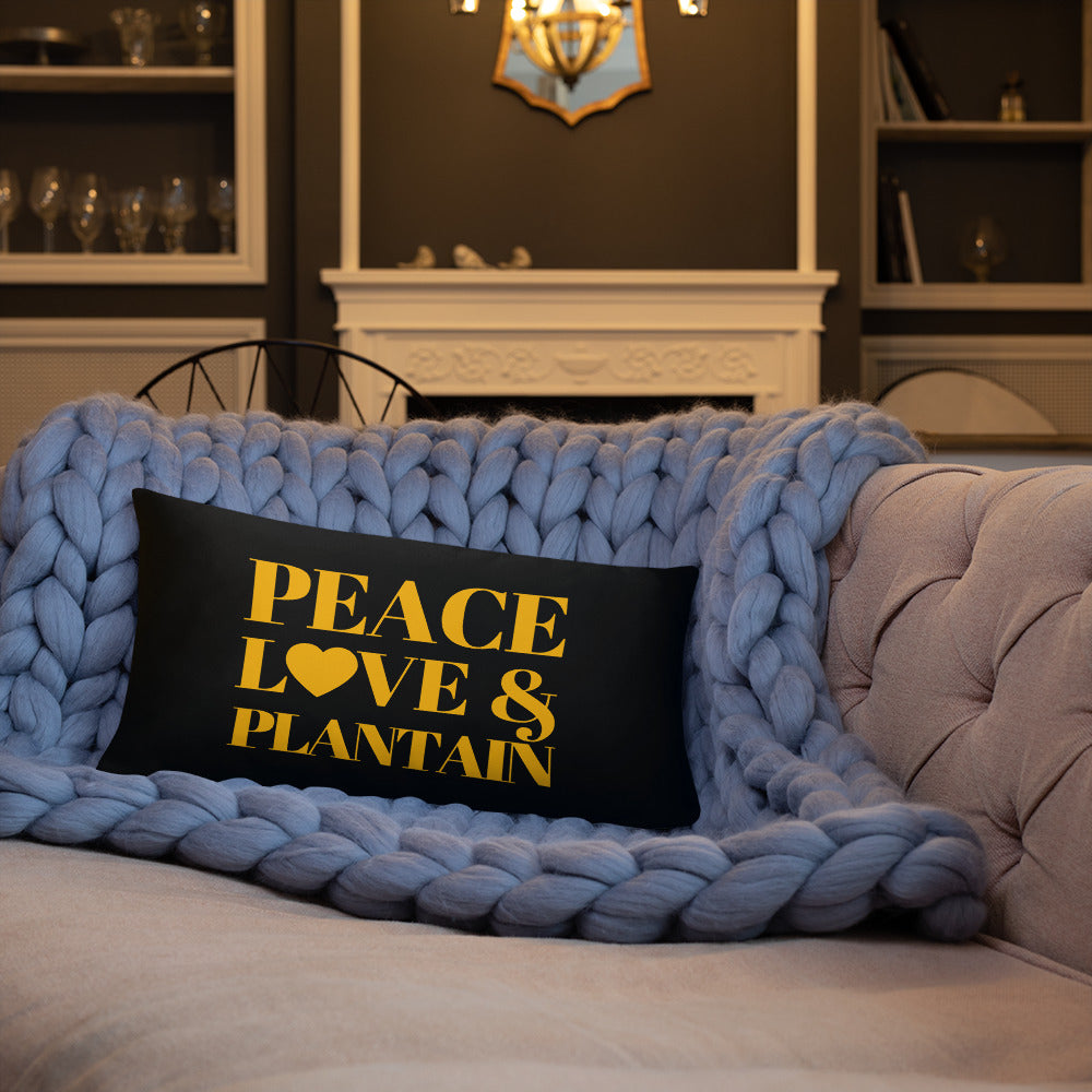 Peace, Love & Plantain Pillow