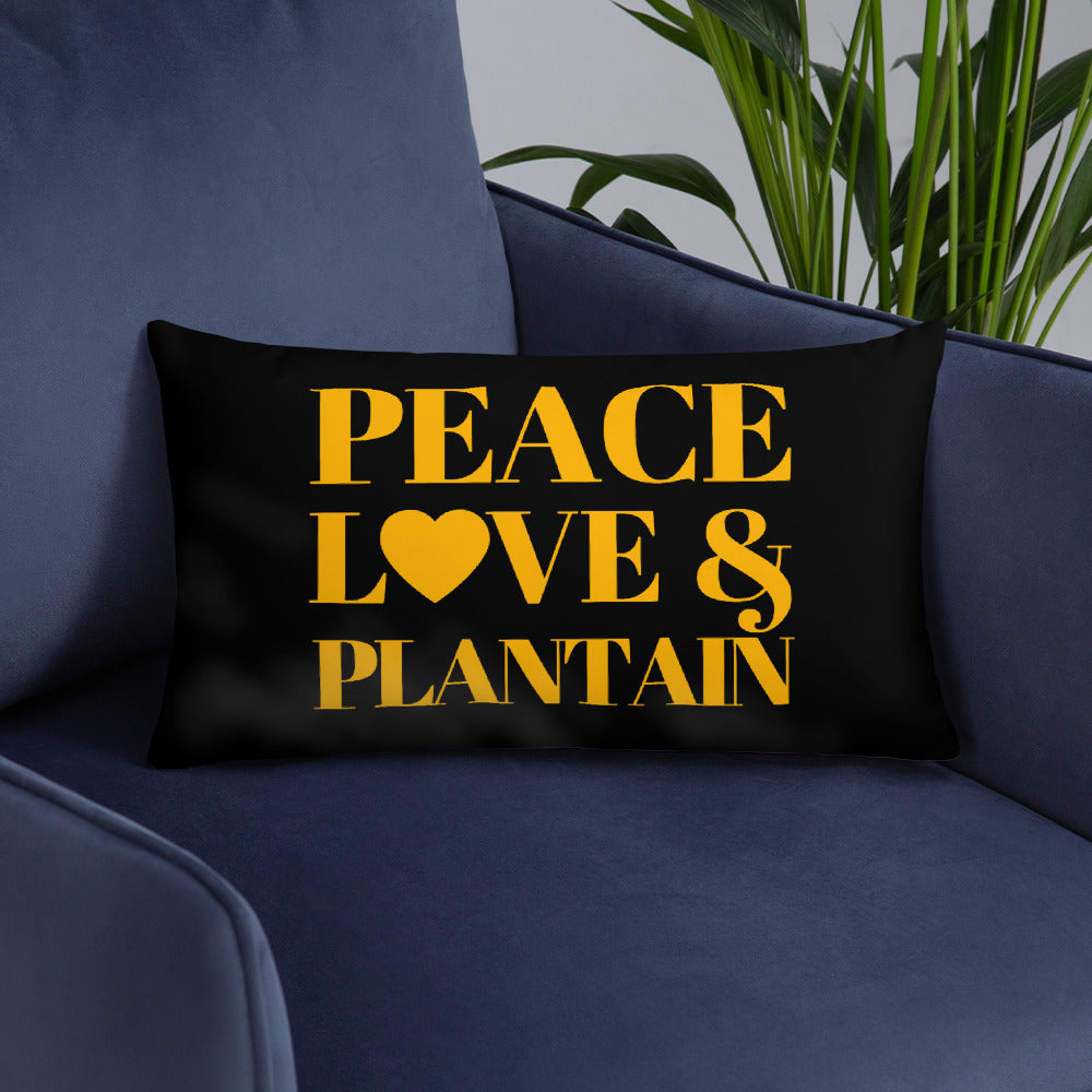 Peace, Love & Plantain Pillow