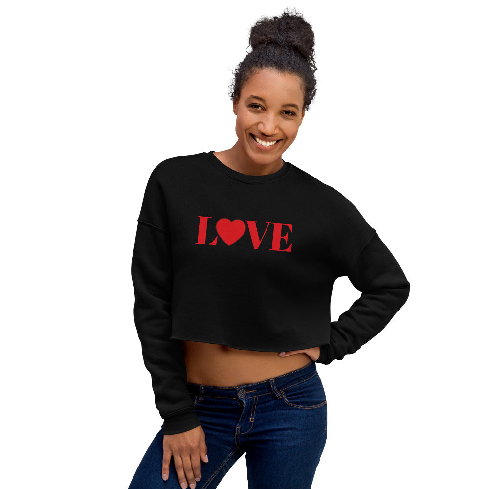 "Love" Crop Sweatshirt