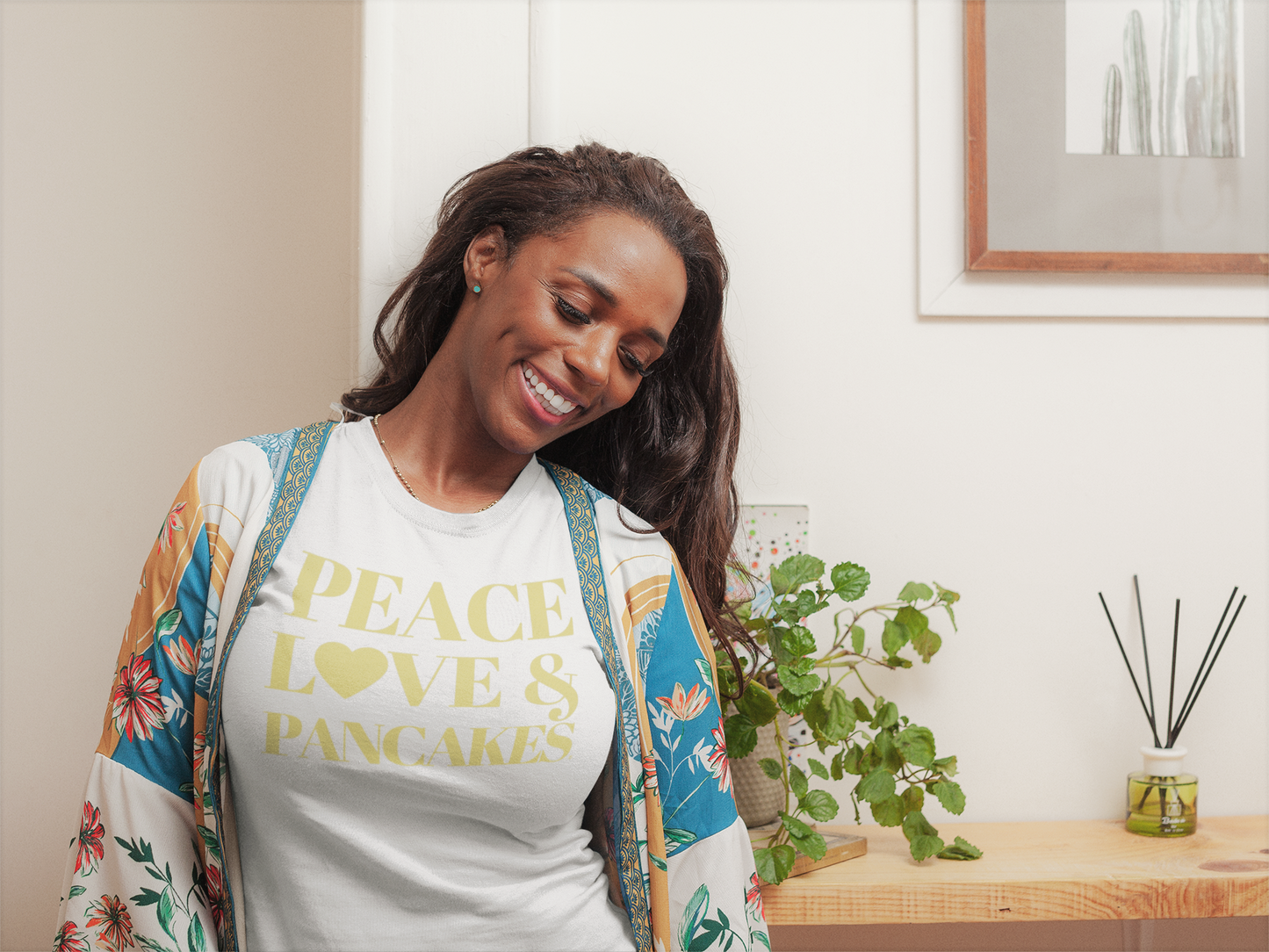 Peace, Love & Pancakes Short-Sleeve Unisex T-Shirt