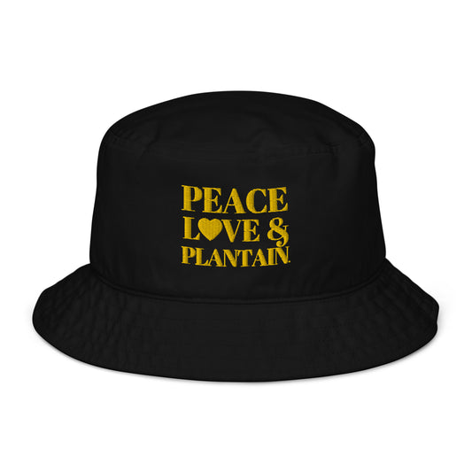 Peace, Love & Plantain Organic Bucket Hat