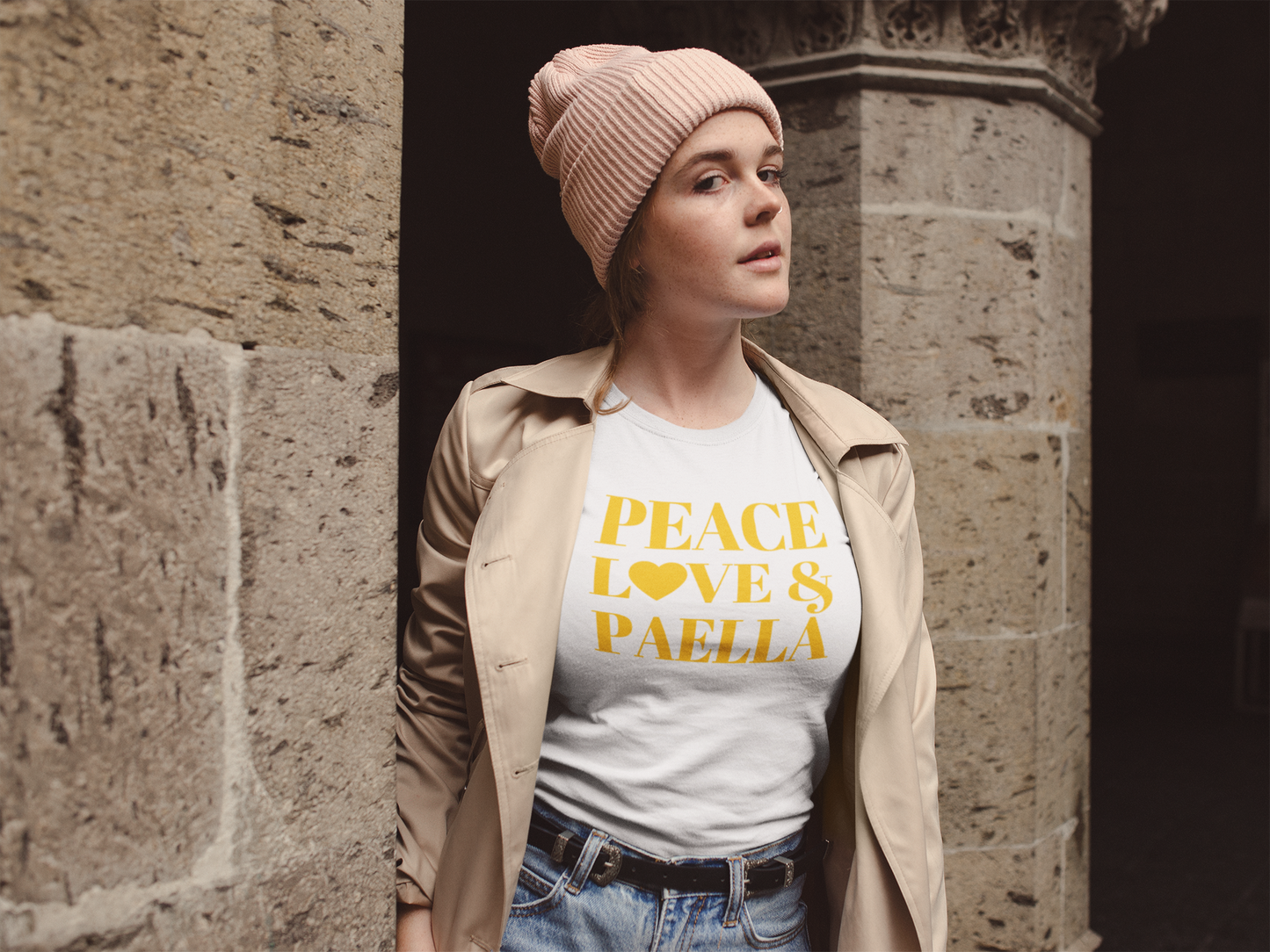 "Peace, Love & Paella" Short-Sleeve Unisex T-Shirt