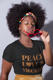 Peace, Love & Chocolate Unisex T-Shirt