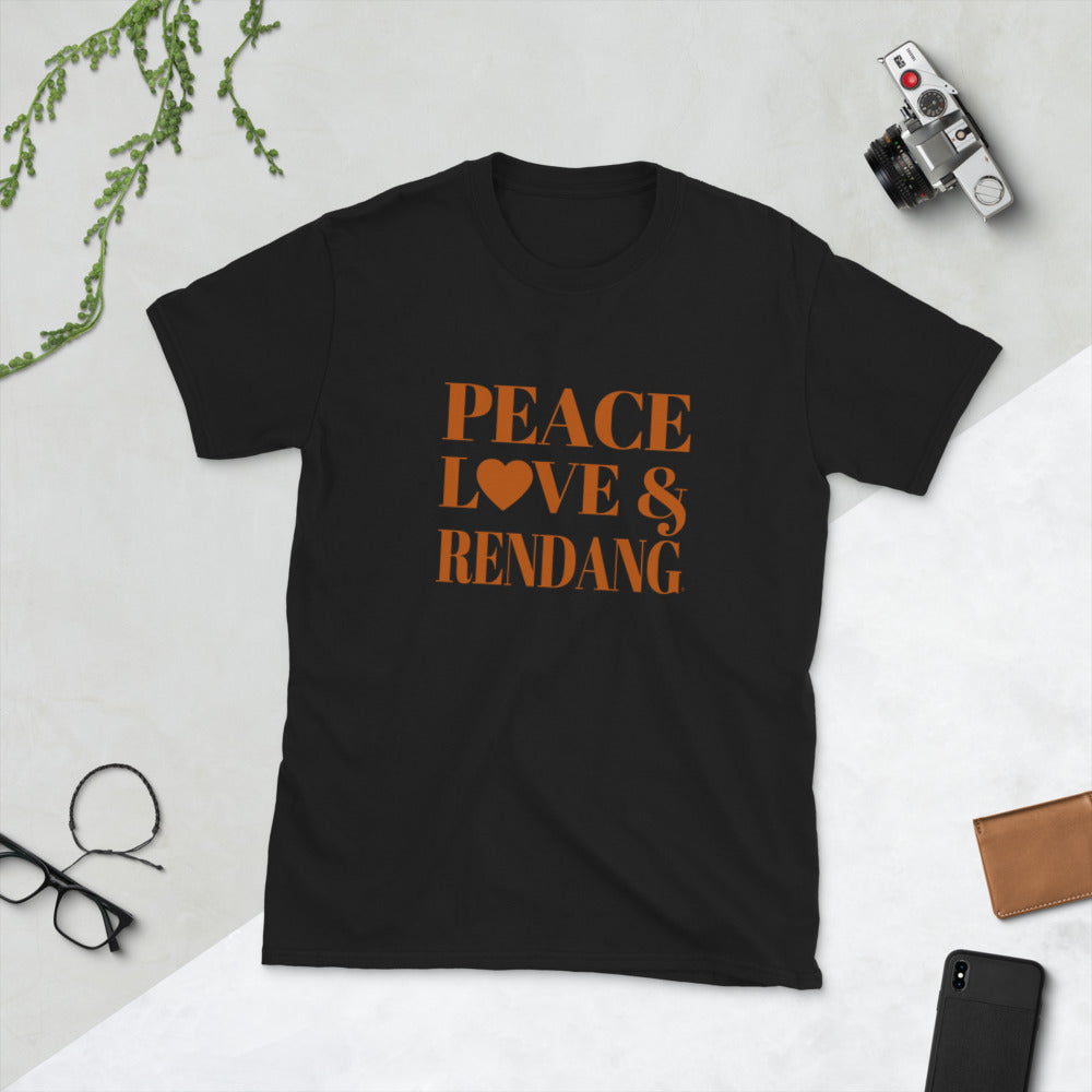 "Peace, Love & Rendang" Short-Sleeve Unisex T-Shirt