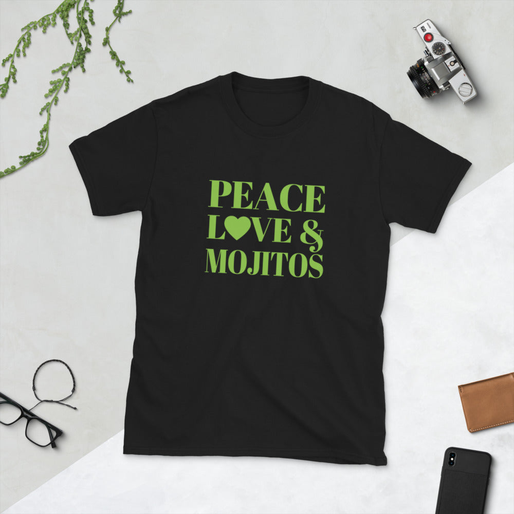 Peace, Love & Mojitos Short-Sleeve Unisex T-Shirt