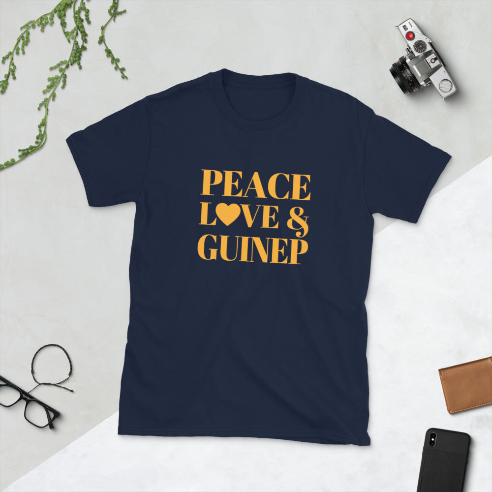 "Peace, Love & Guinep" Short-Sleeve Unisex T-Shirt