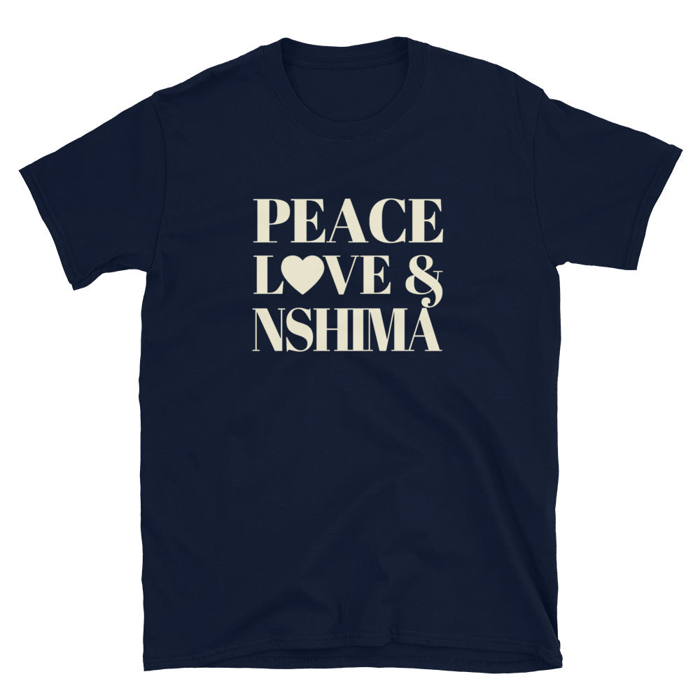 "Peace, Love & Nshima" Short-Sleeve Unisex T-Shirt
