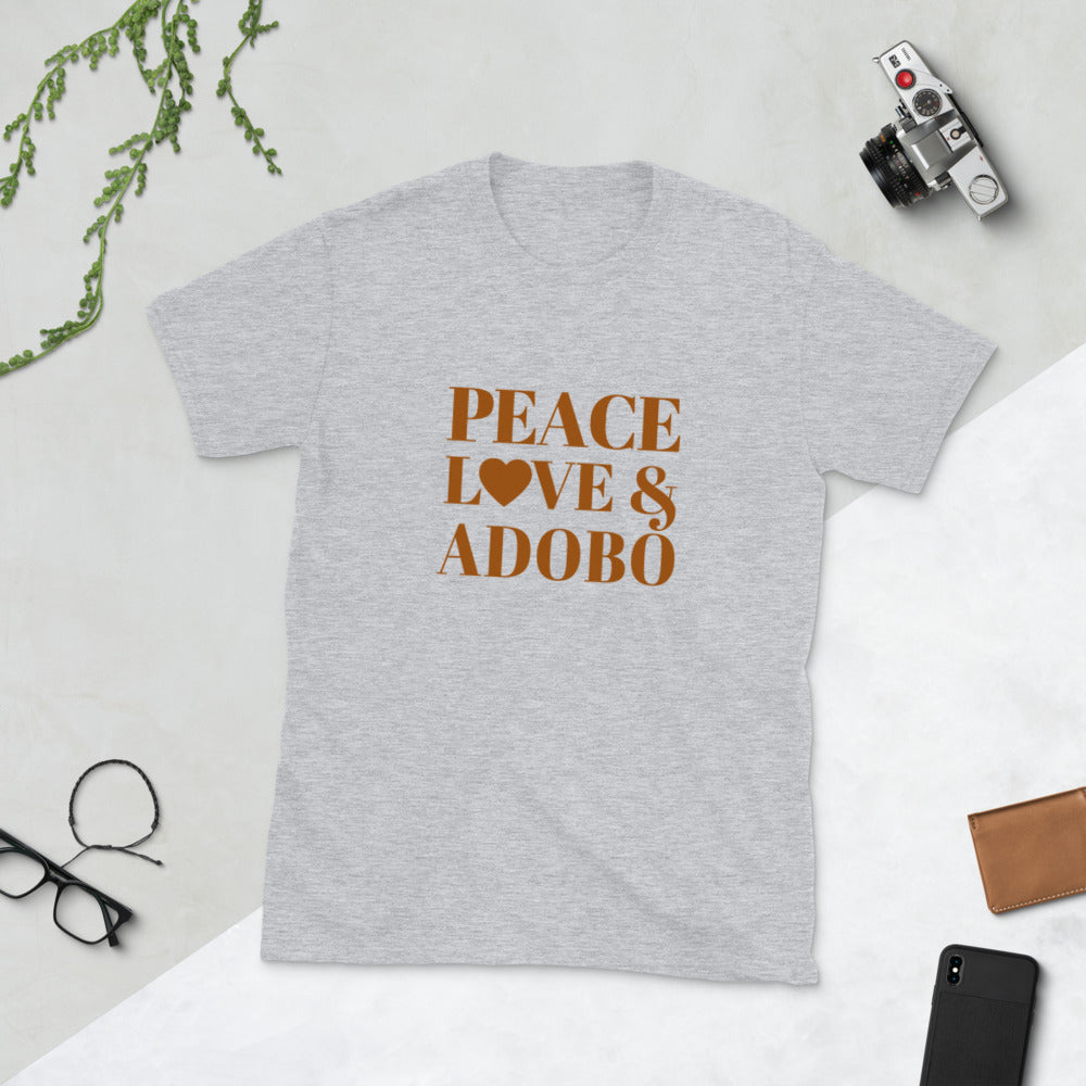 Peace, Love & Adobo Short-Sleeve Unisex T-Shirt