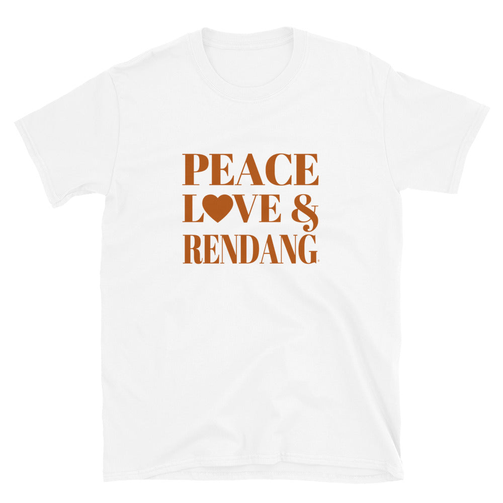 "Peace, Love & Rendang" Short-Sleeve Unisex T-Shirt