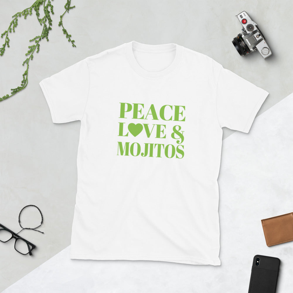 Peace, Love & Mojitos Short-Sleeve Unisex T-Shirt
