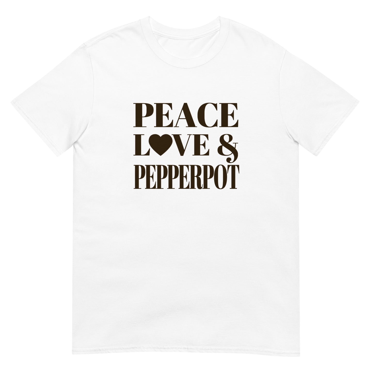 Peace, Love & Pepperpot Short-Sleeve Unisex T-Shirt