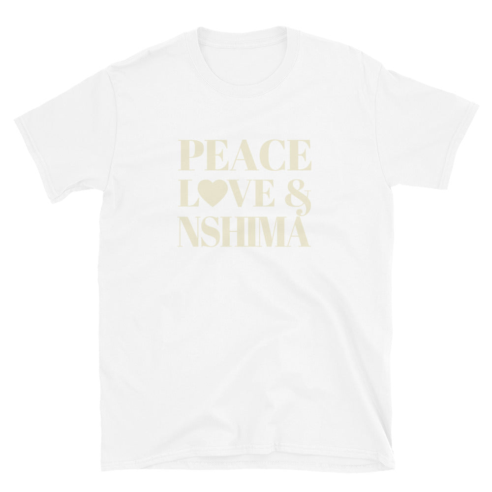 "Peace, Love & Nshima" Short-Sleeve Unisex T-Shirt