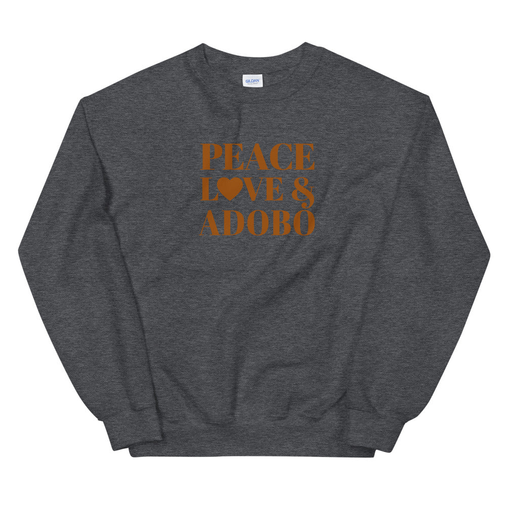 Peace, Love & Adobo Unisex Sweatshirt