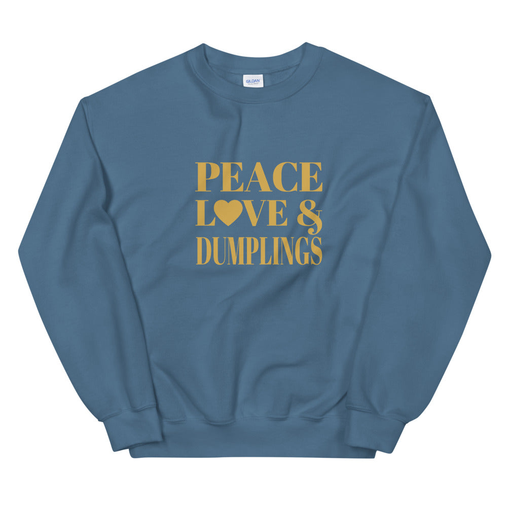 Peace, Love & Dumplings Unisex Sweatshirt