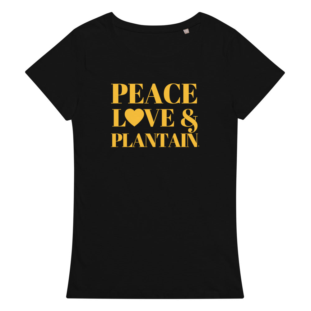Peace, Love & Plantain Women’s Basic Organic T-shirt