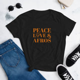 Peace, Love & Afros Women's short sleeve t-shirt