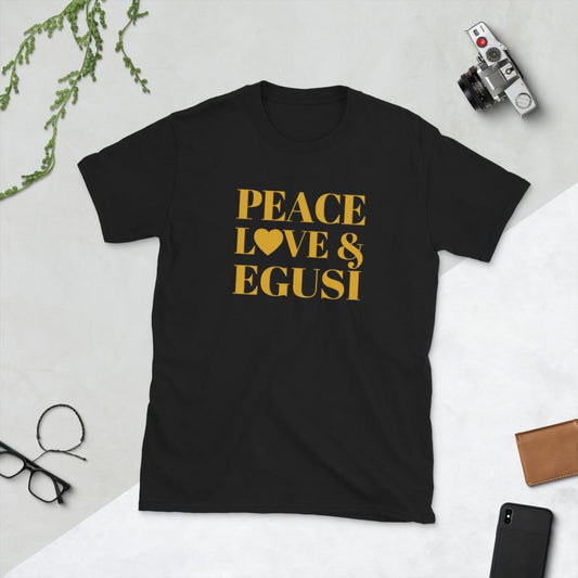 Peace, Love & Egusi Short-Sleeve Unisex T-Shirt