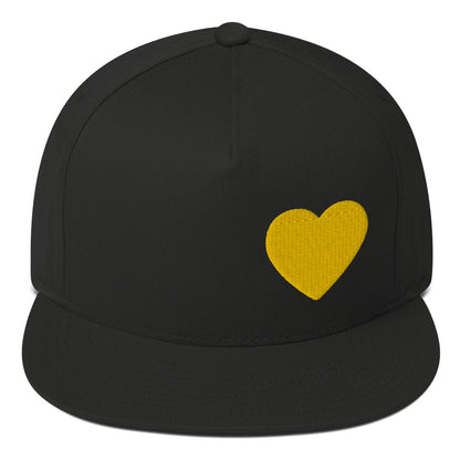 PLT Gold Heart Flat Bill Cap