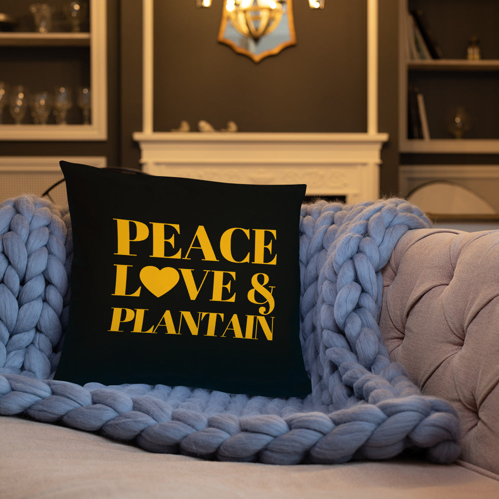Peace, Love & Plantain Pillow