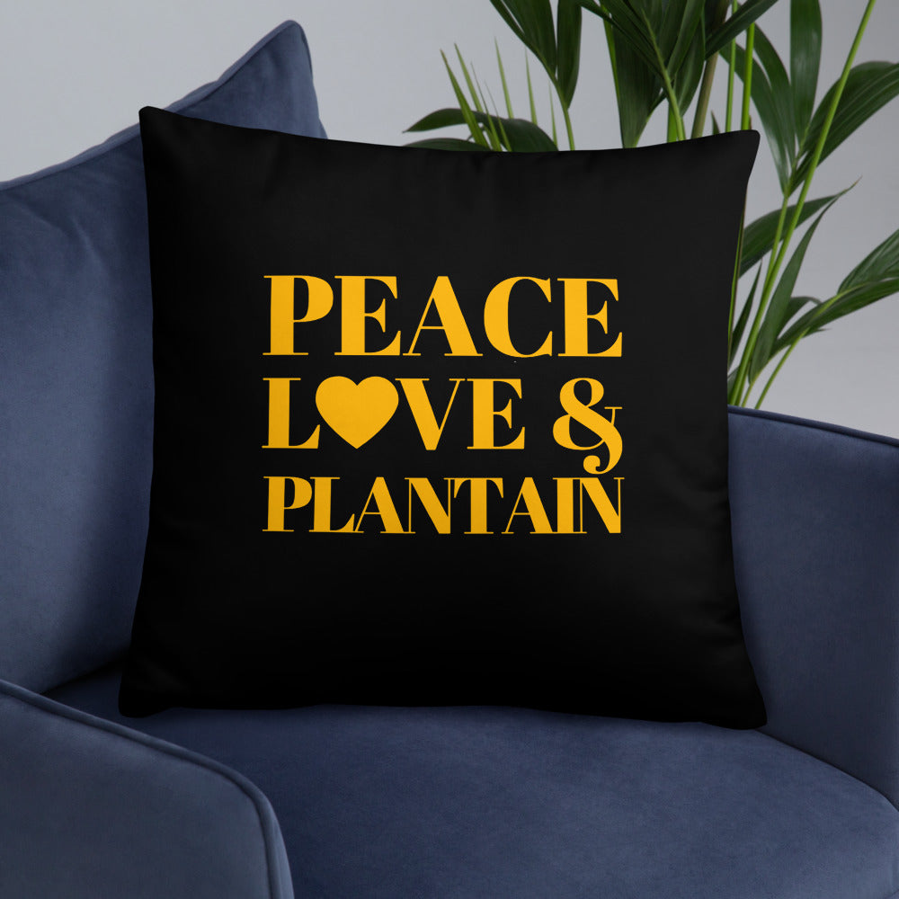 Peace, Love & Plantain Pillow