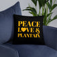 Peace, Love & Plantain Pillow