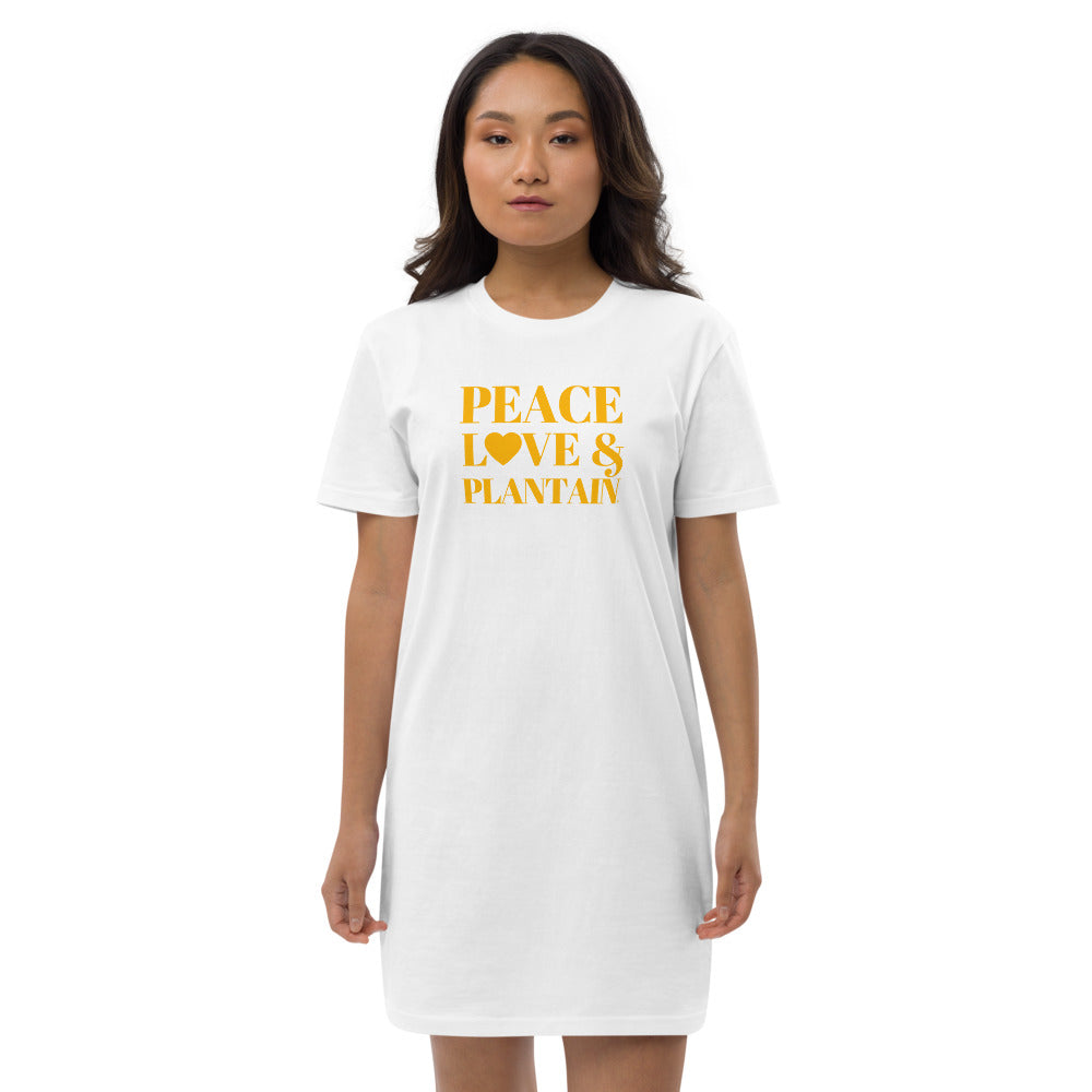 Peace, Love & Plantain It's Organic cotton t-shirt dress