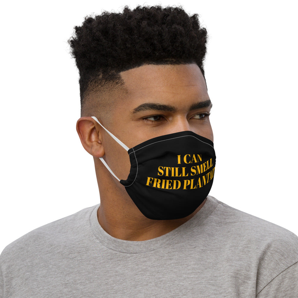 "I Can Still Smell Fried Plantain" Premium face mask