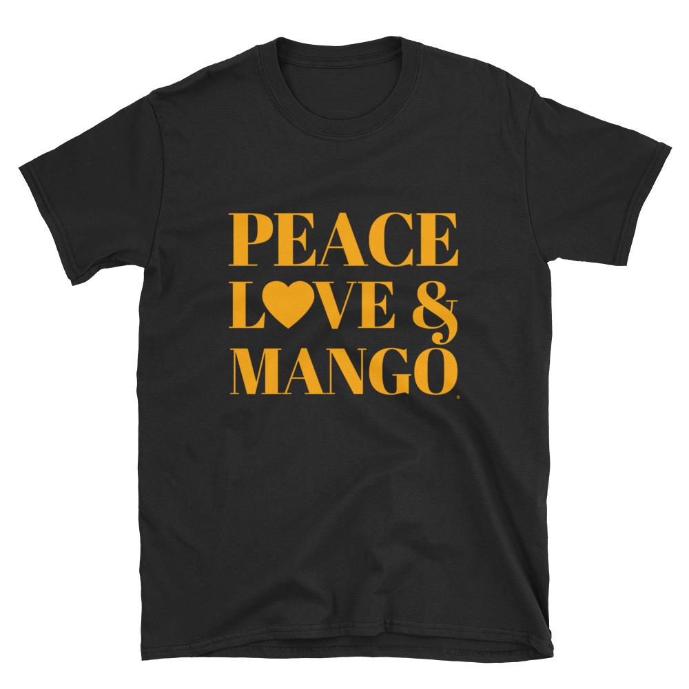 Peace, Love & Mango Short-Sleeve Unisex T-Shirt