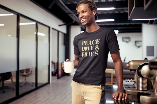 Peace, Love & Fries Short-Sleeve Unisex T-Shirt