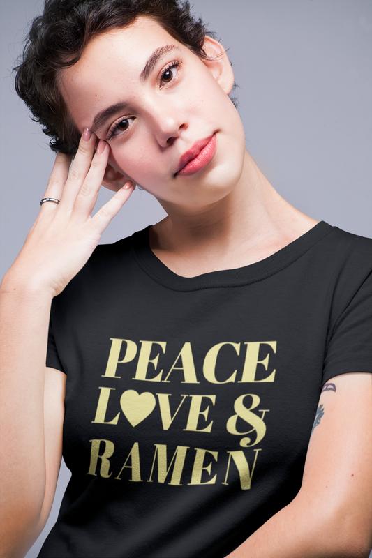 Peace, Love & Ramen Short-Sleeve Unisex T-Shirt