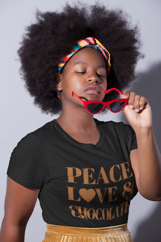 Peace, Love & Chocolate Unisex T-Shirt