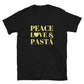 Peace, Love & Pasta Short-Sleeve Unisex T-Shirt