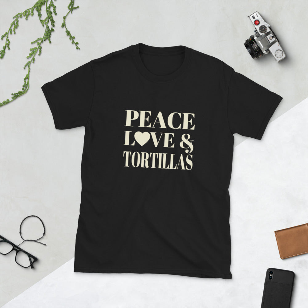 Peace, Love & Tortilla Short-Sleeve Unisex T-Shirt
