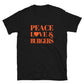 Peace, Love & Burgers Short-Sleeve Unisex T-Shirt