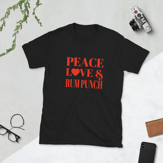 Peace, Love & Rum Punch Short-Sleeve Unisex T-Shirt